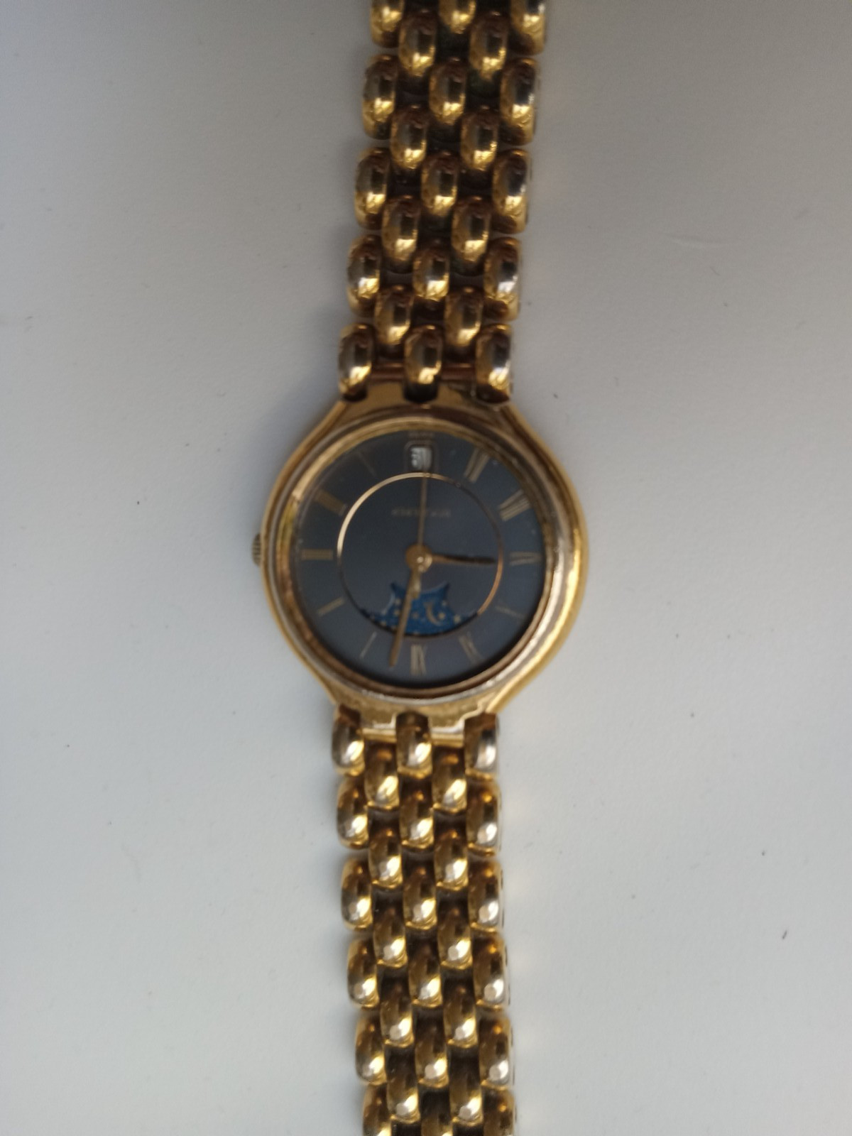 Bucherer Swiss Made Black Moon Face Bracelet Watch