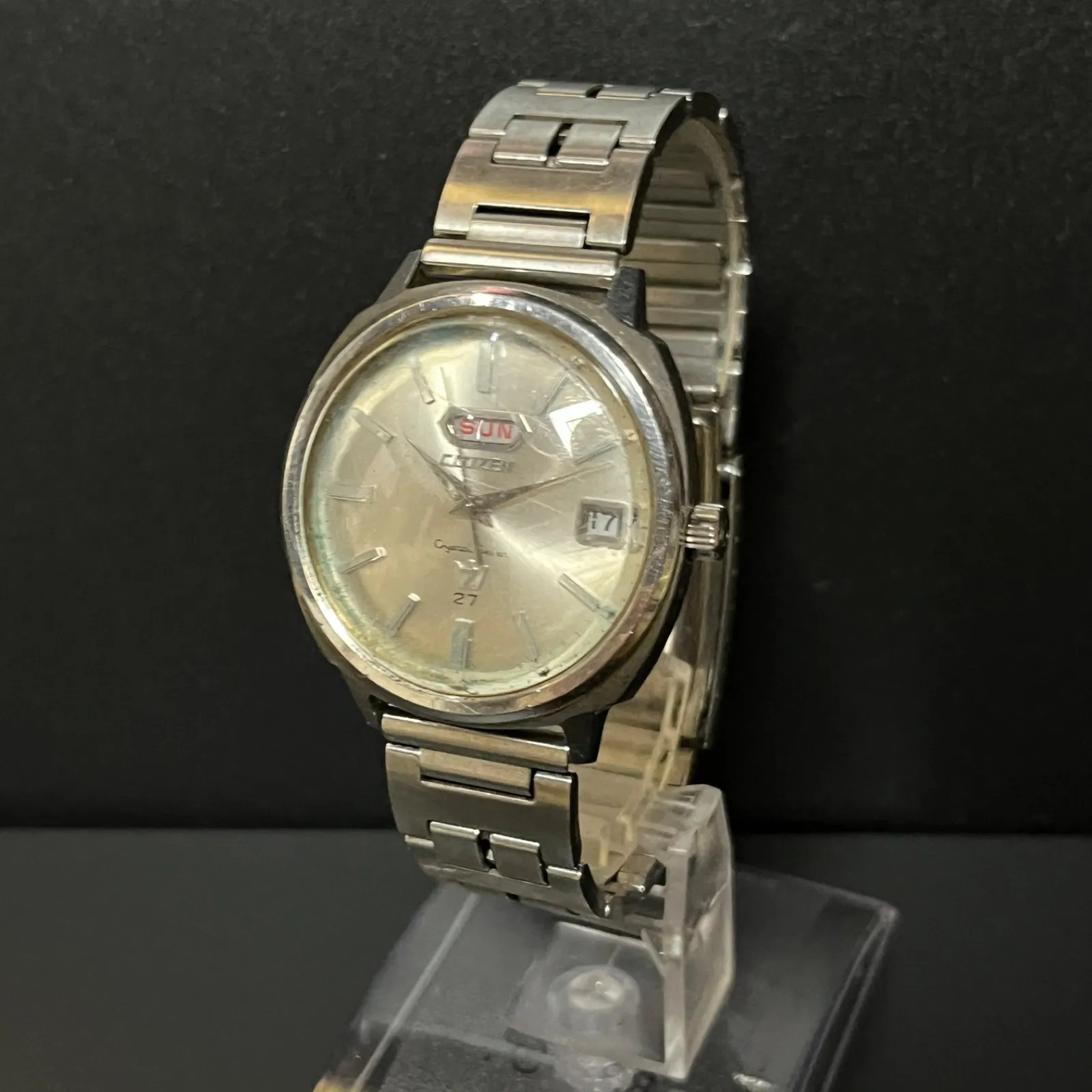 [Working Condition] Citizen Crystal Seven ACSS81301-Y Watch, Vintage Antique Aut