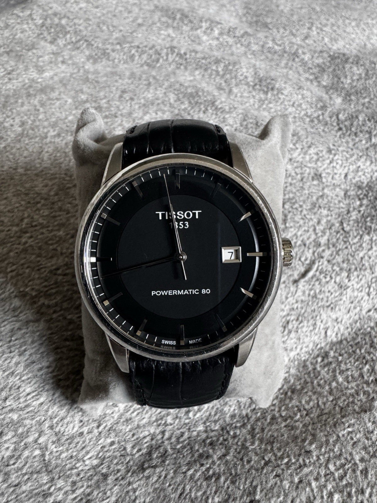 Tissot T-Classic Men’s Black Watch – T086.408.16.051.00 Powermatic 80