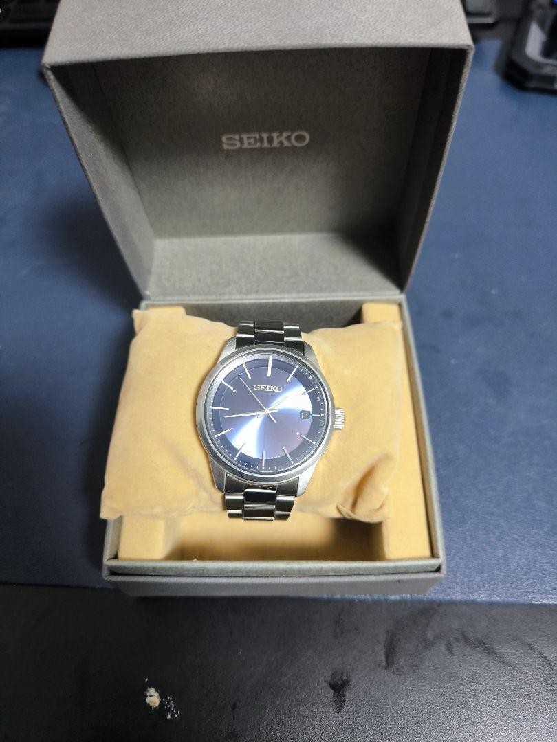 Seiko SBTM253 Radio Solar Navy Watch Sapphire Steel 46.3mm Unisex