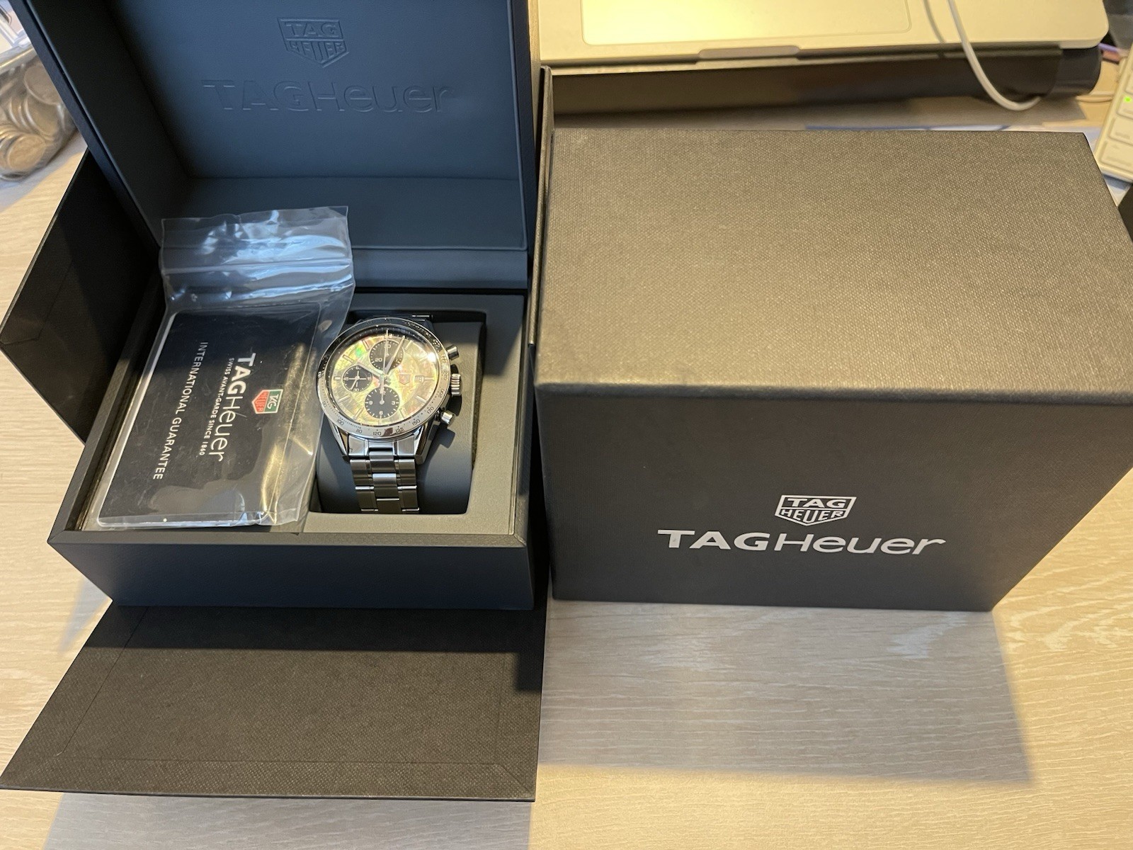 Tag Heuer Carrera CV201P.BA0794 Chronograph Date MOP Dial 41MM Men’s Automatic