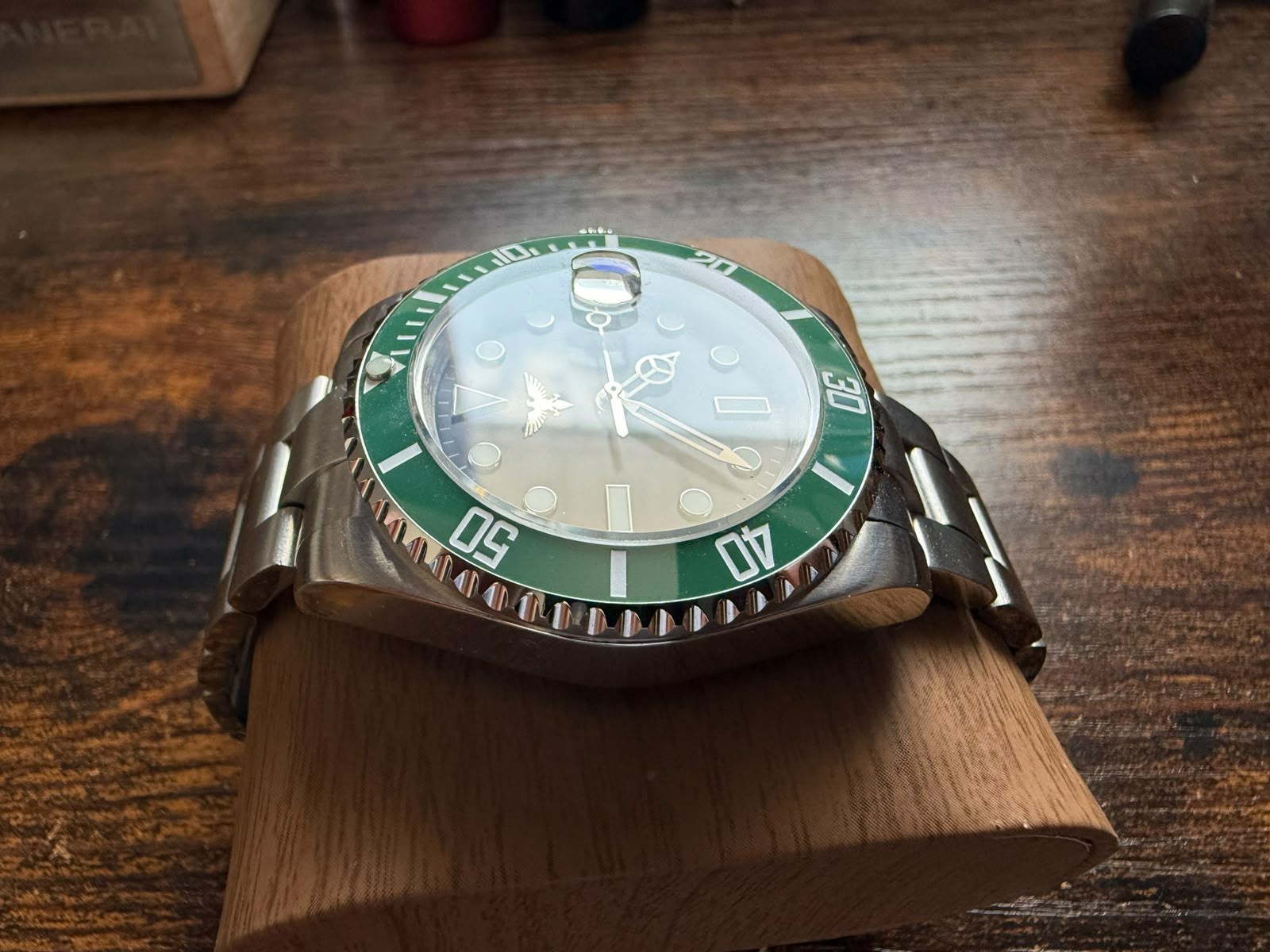 custom built Mod Watch POWERED BY Nh35 Automatic Movement