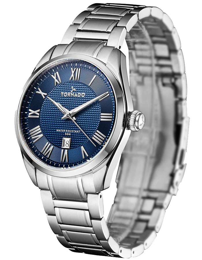 Tornado Celestia Classic Men’s Analog Watch | Blue Dial, 42x48mm, 100 m (10 ATM)