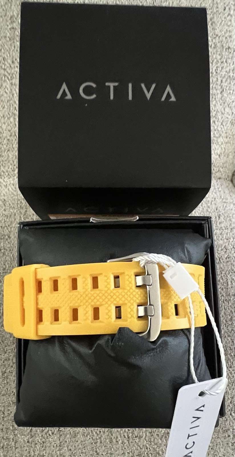 ACW8045-004 – Activa X Invicta Yellow Band Digital Men’s Watch – 53mm New In Box