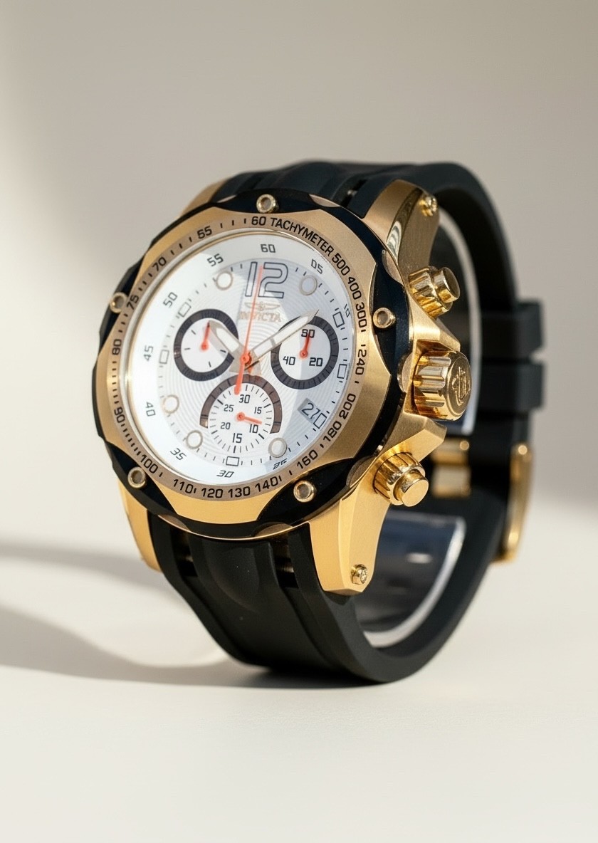 Invicta Speedway Gaccel 51mm Black Chronograph Men’s Watch NIB