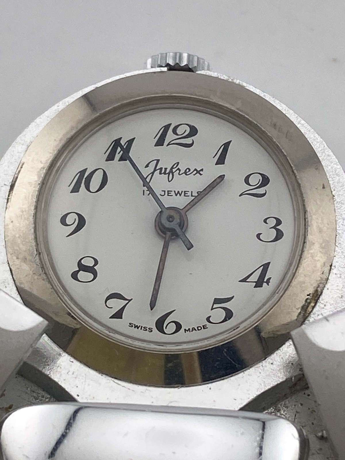 Jufrex 17 Jewel Juillerat Freres Mechanical Cicada Aluminum Swiss Pendant Watch