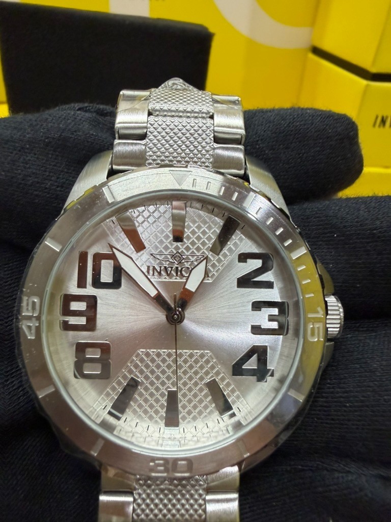 Invicta Speedway 48927 Men’s 48mm Stainless Steel Silver Dial Quartz Watch NEW