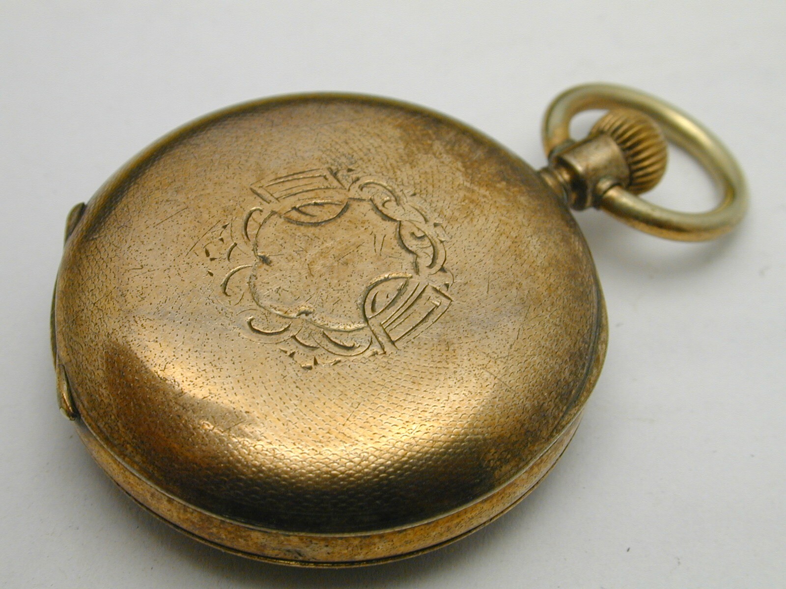 CYLINDER VINTAGE 1880S GOLD FILLED ESCAPEMENT POCKET WATCH, NEED SERVICE