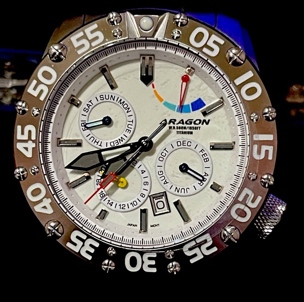 Aragon A706WHT Enforcer TI 9100 Automatic 44mm