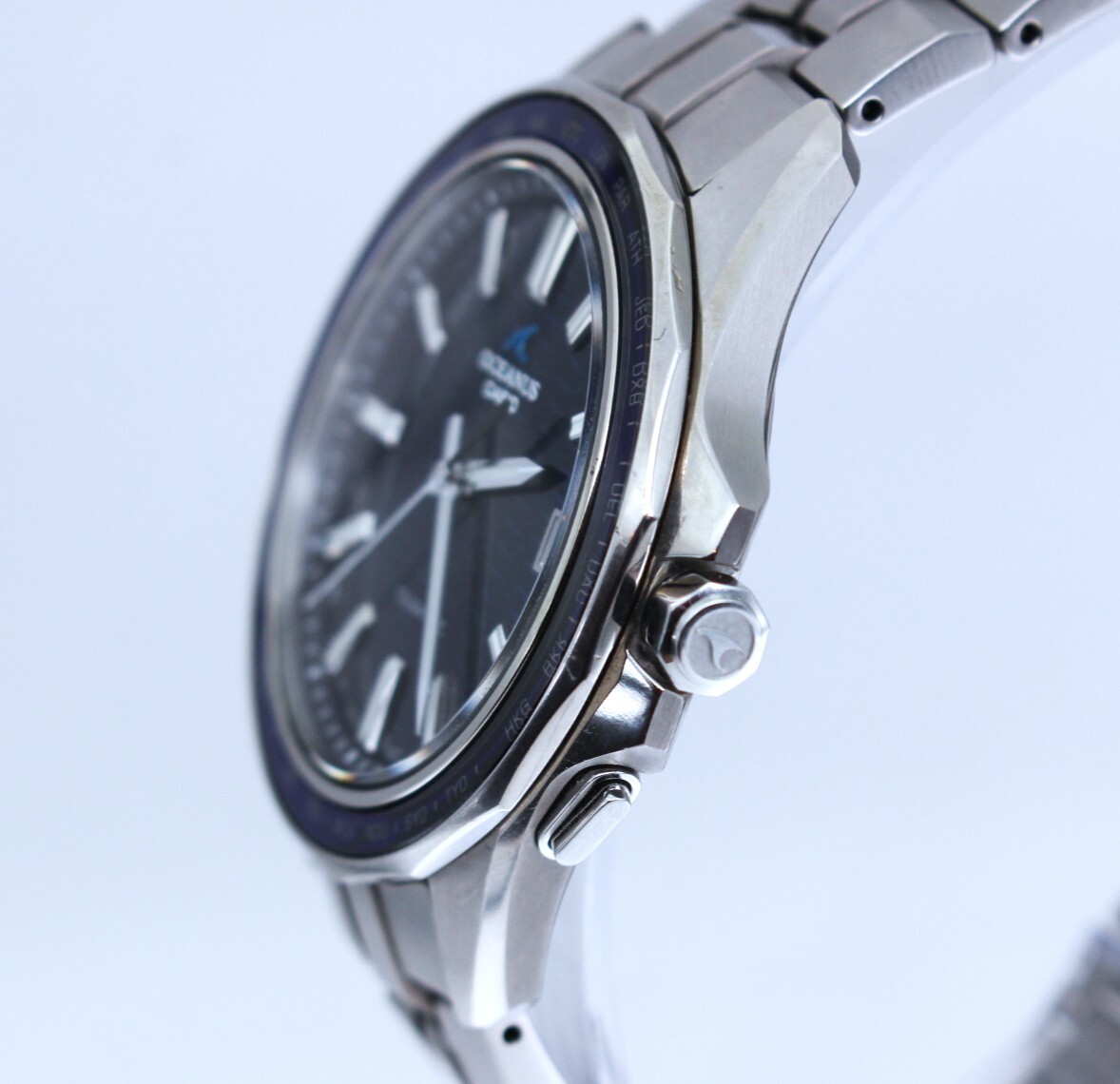 Watch CASIO (Casio) OCW S400 OCEANUS BL Dial Men s Solar Working Model VRW 1736