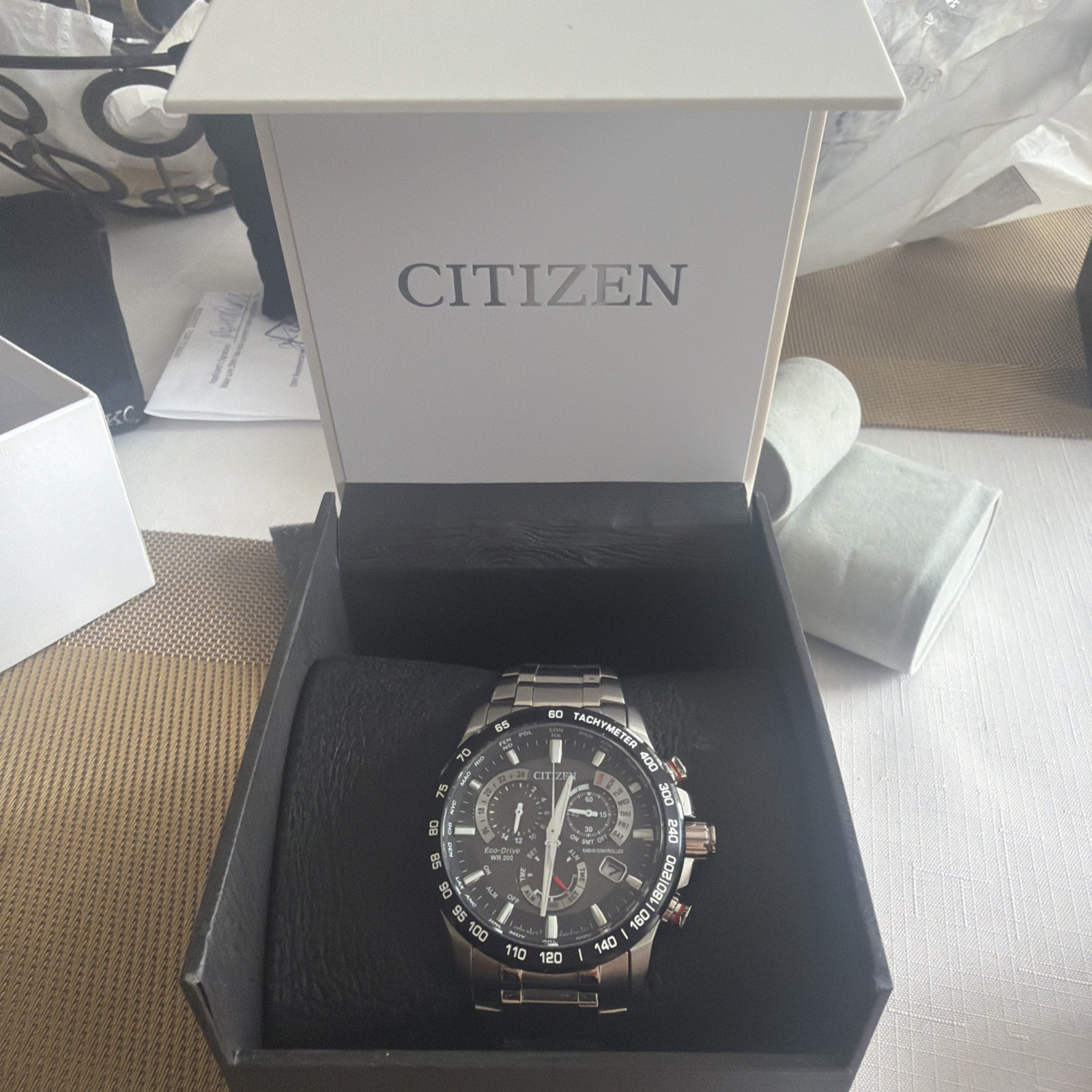Citizen PCAT Super Titanium Sapphire Crystal Eco-Drive CB5908-57E Men’s Watch