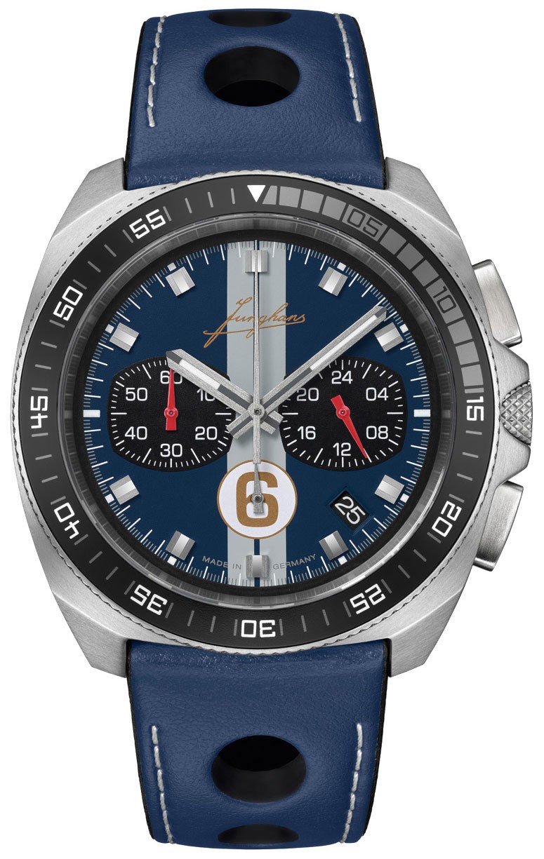 Junghans 1972 Chronoscope Sports Edition 2025 Blue Strap Mens Watch 41/4577.00