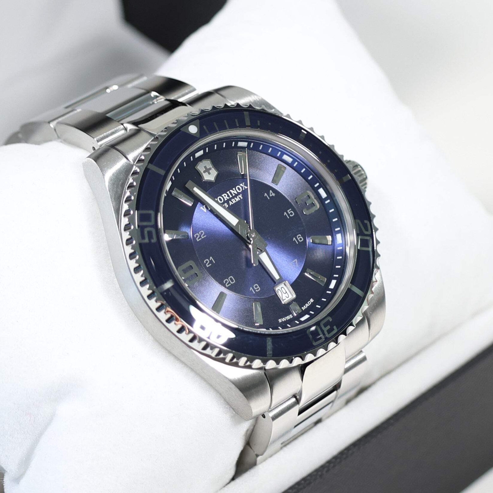 Victorinox Maverick 43MM Men’s Blue Dial Stainless Steel Watch 242007