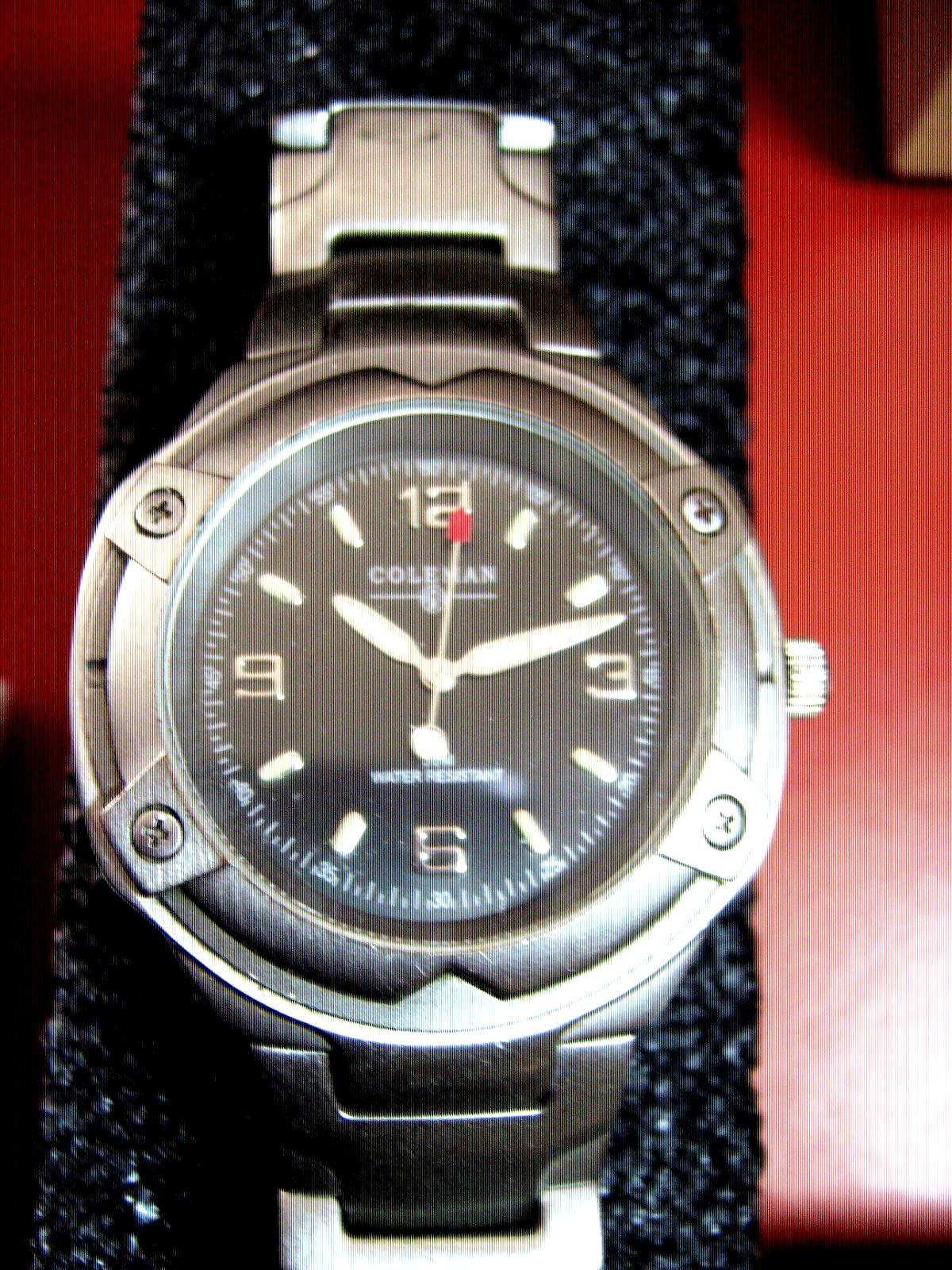 Coleman Men’s Rugged Outdoor Quartz Wrist Watch Black Dial Date Water Resistant