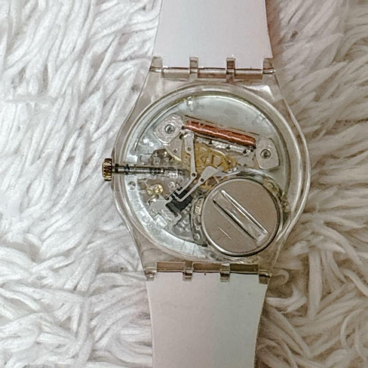 SWATCH GK310 MADAN wristwatch working with case designer art watch quartz skelet
