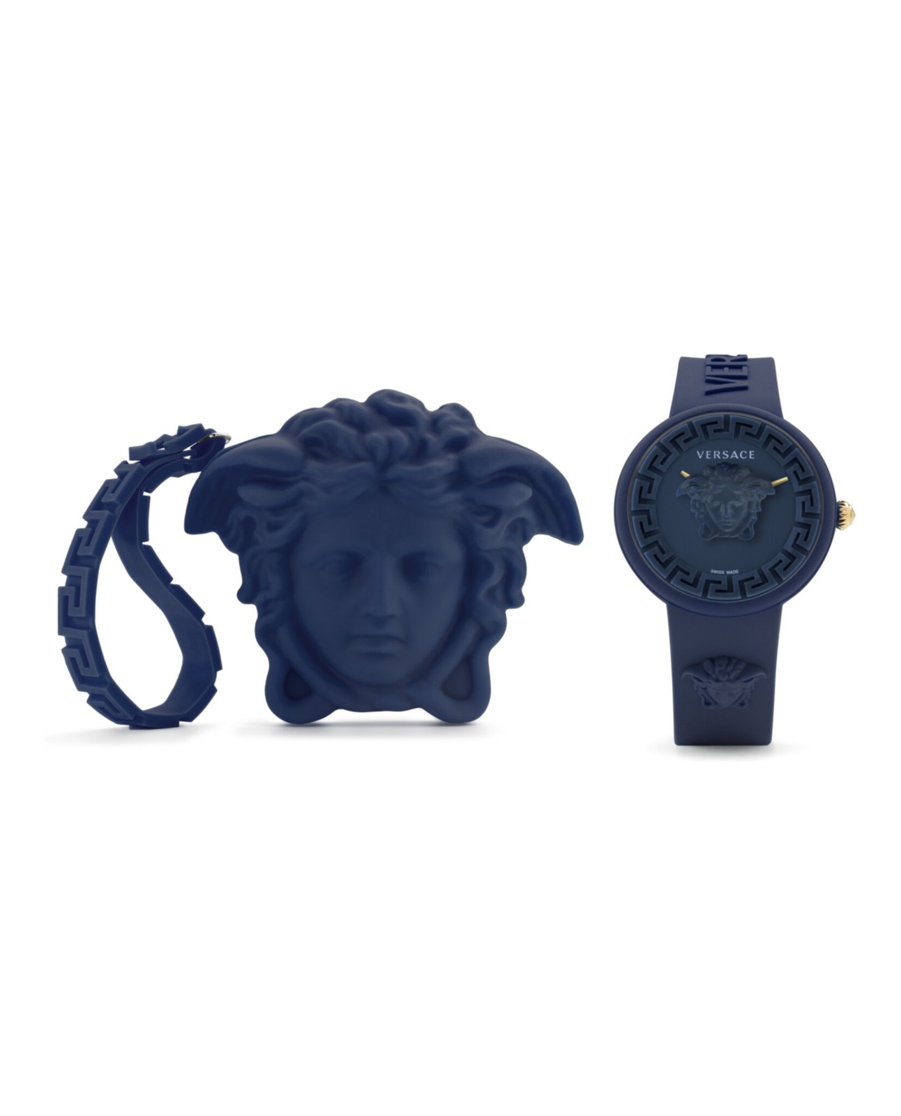 Versace Womens Medusa Pop Blue 39mm Strap Fashion Watch