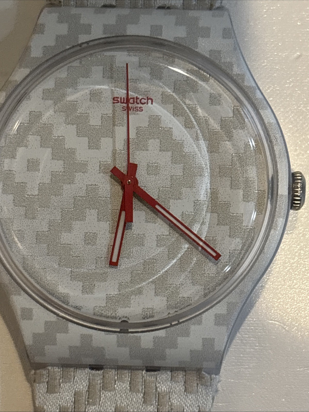 Swatch Watch Flying Carpet SUOW109 Mint Condition 41mm 2014 Working New Battery