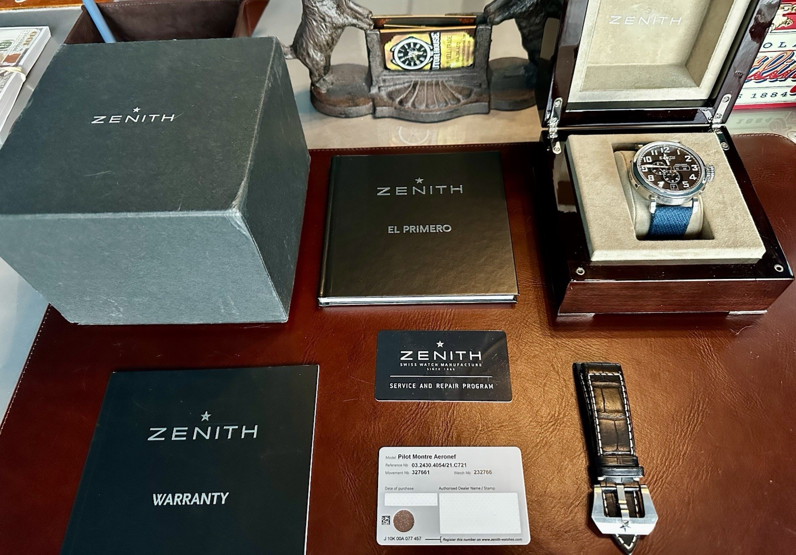 ZENITH Pilot Montre d’Aeronef Type 20 Annual Calendar 03.2430.4054 48mm COMPLETE
