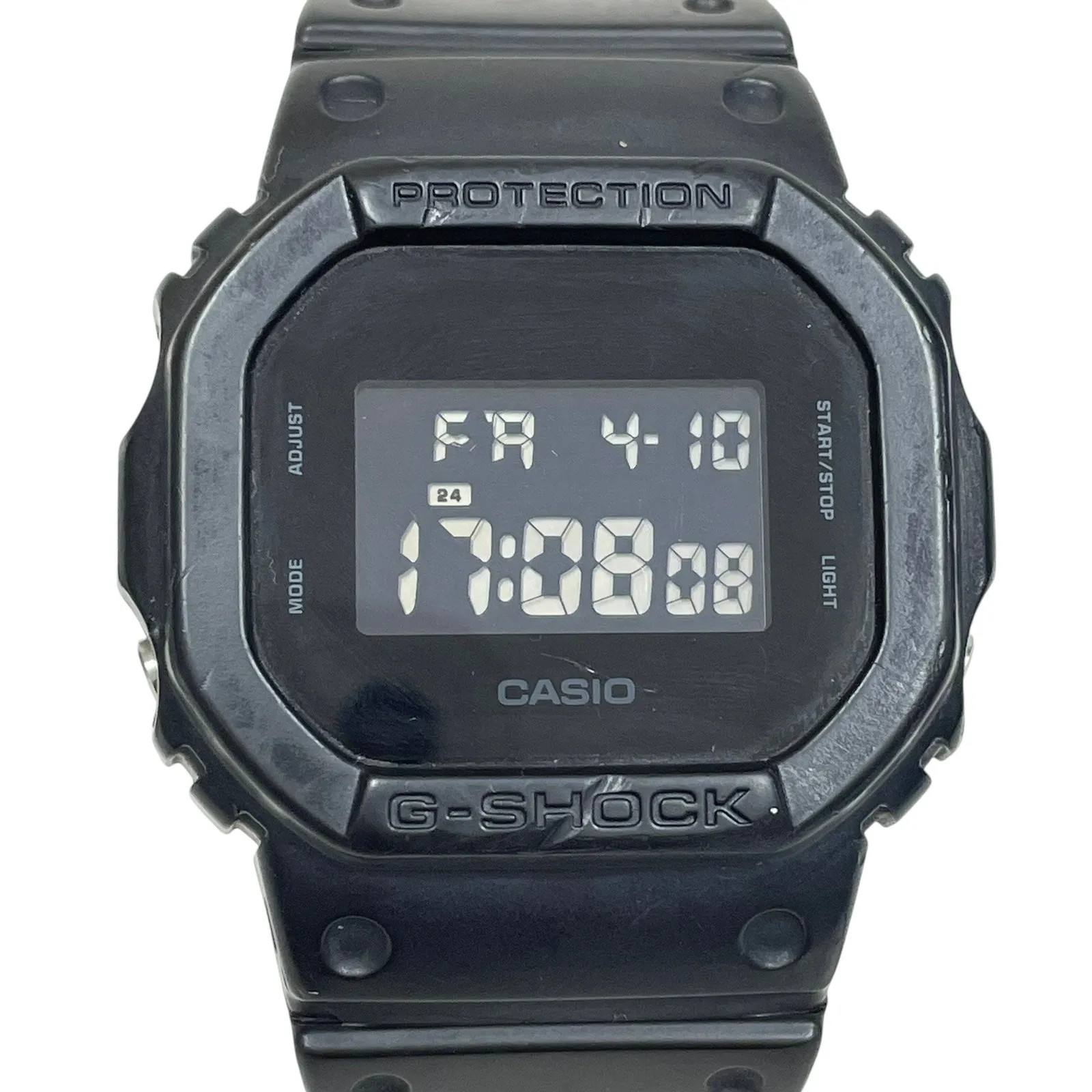 G-SHOCK watch, quartz, solid colors, blackout, DW-5600BB-1JF