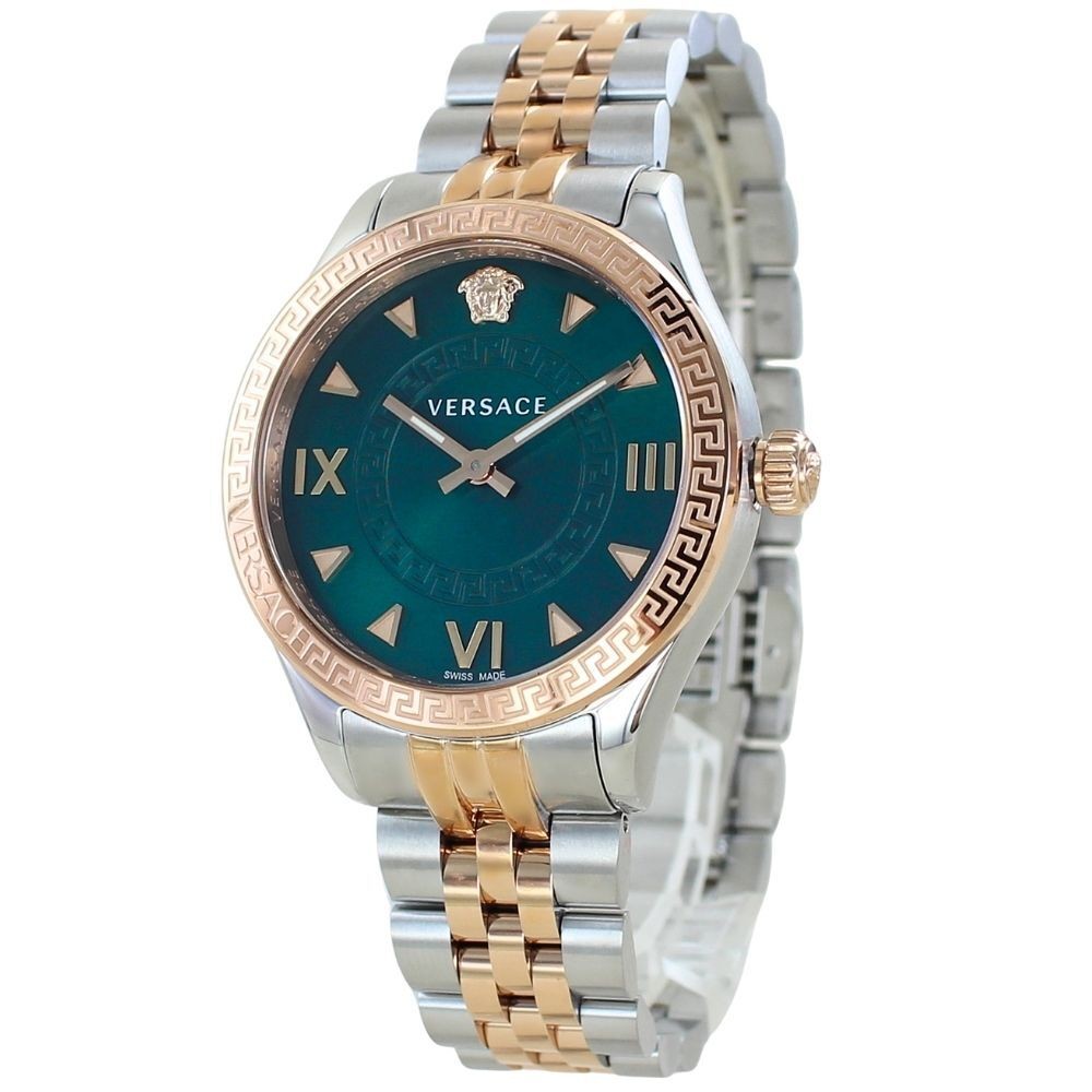 [B1Y] Versace Versace Watch Ladies Green Combination Bracelet Brand Watch [v4w]