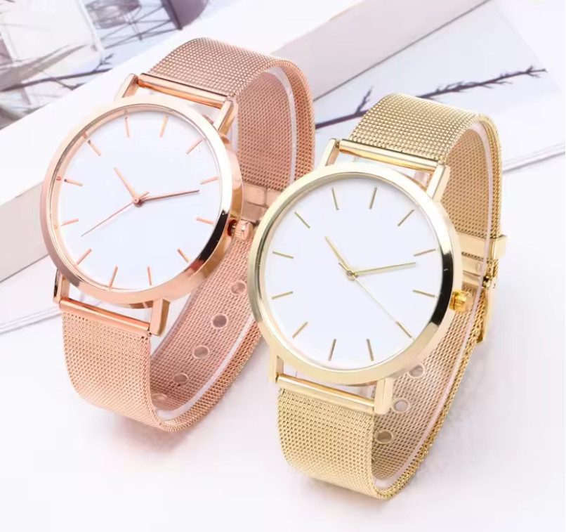 Men’s Quartz Watch Classic Round Dial Stainless Steel Business Wrist Watch – new