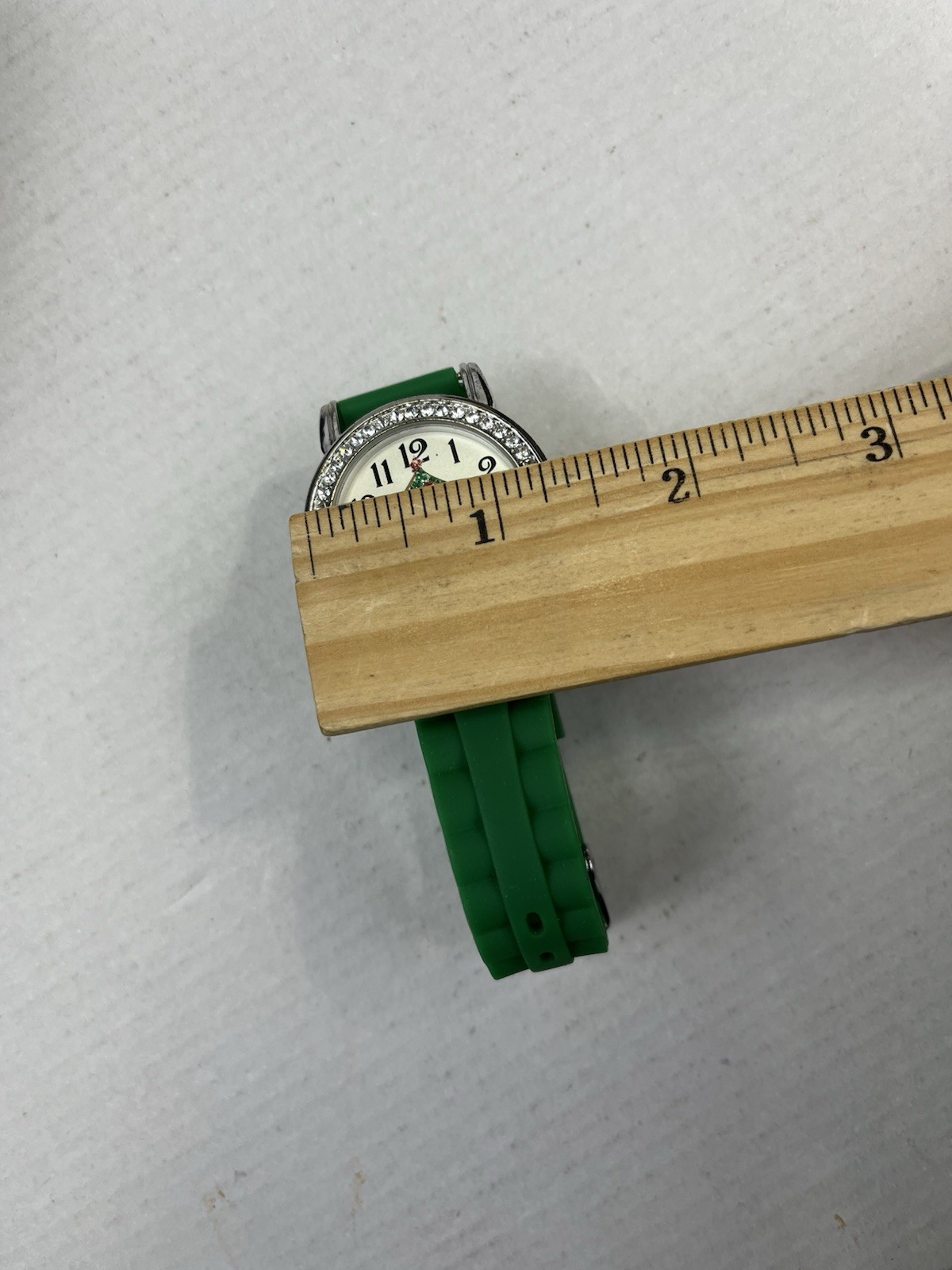Christmas Tree Watch Green Stretch Band Holiday G