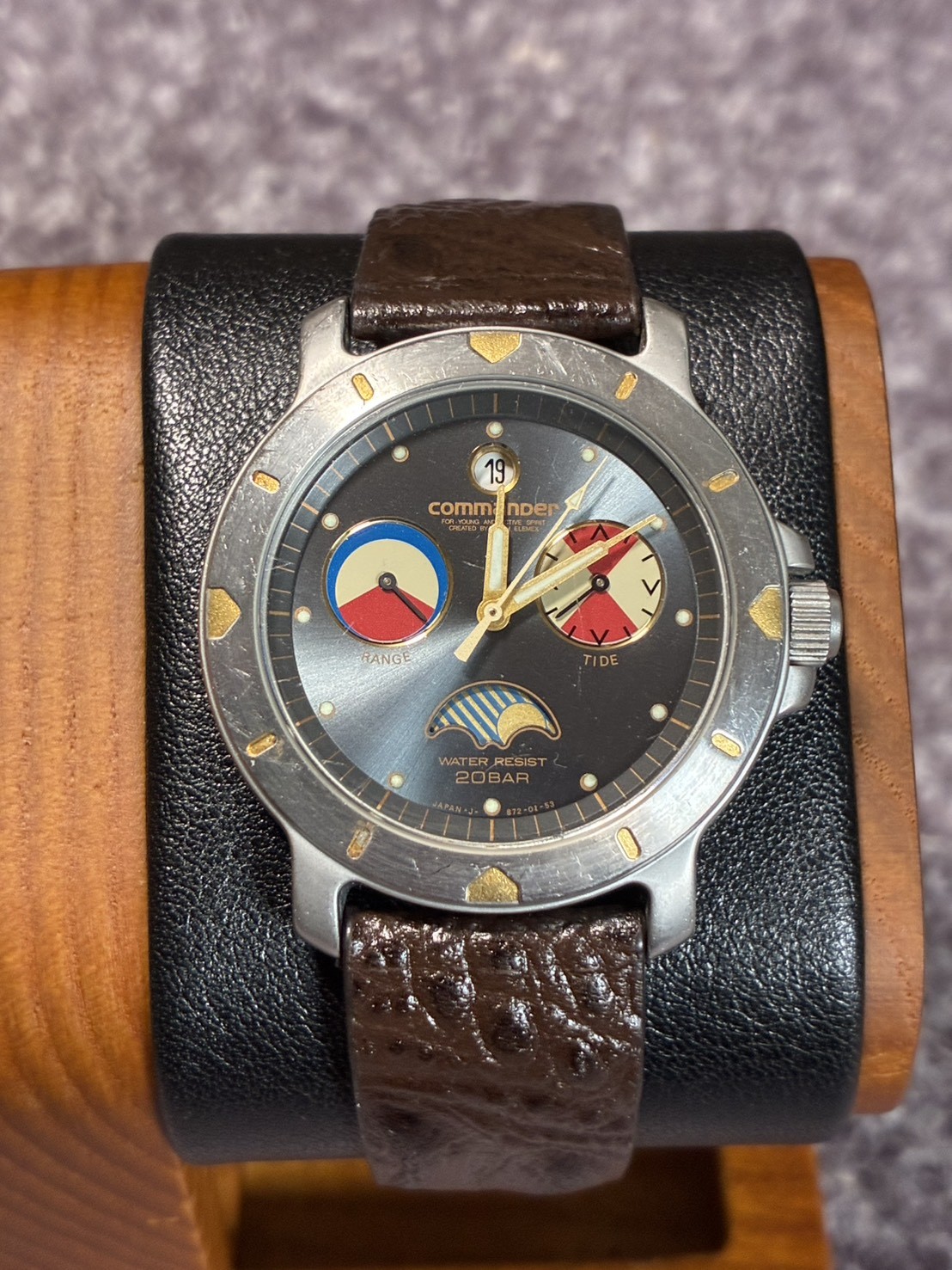 Ricoh Commander 20 Rage Tide Swiss Movement Mens Watch Fashion Classic Vintage