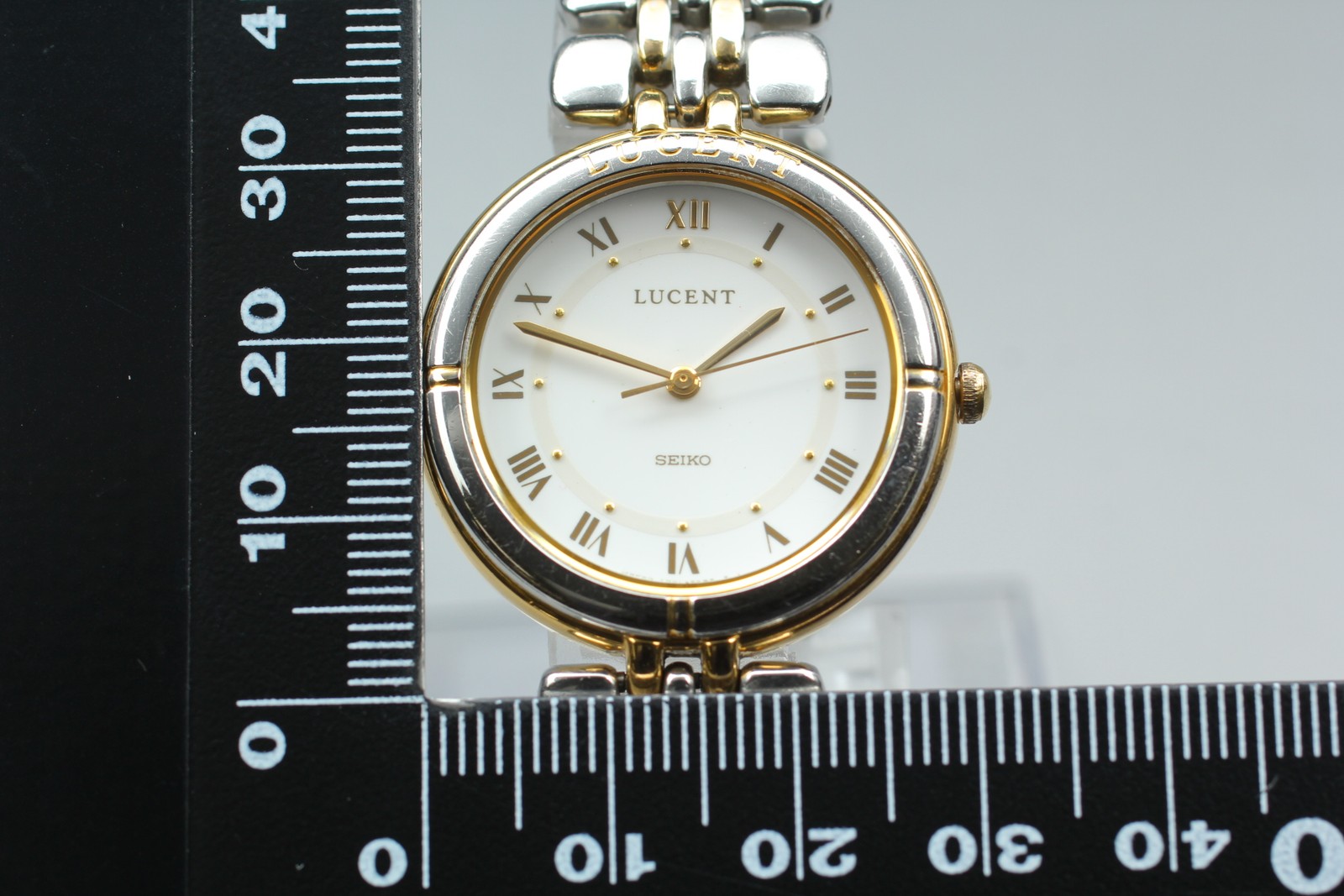 Vintage1992[N MINT] Seiko Lucent 7N01-6C60 Gold Tone Roman 30mm Qz Men’s Watch