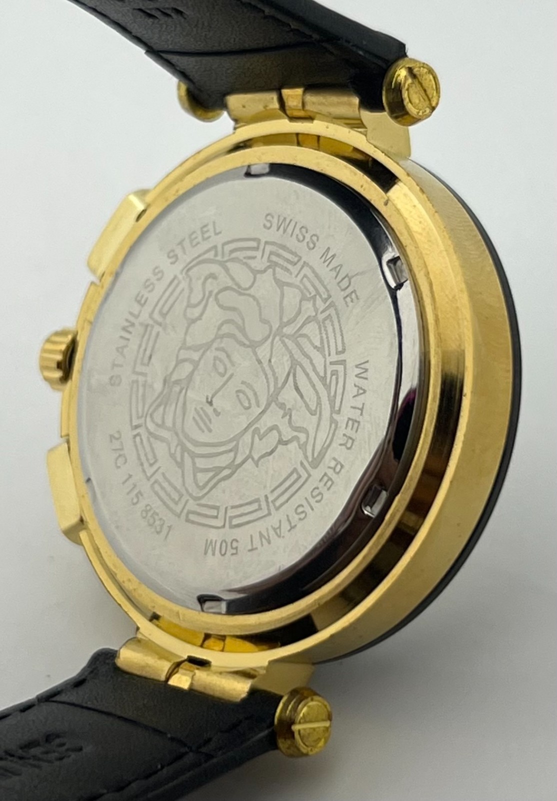 Precious Men’s Versace V-Racer Chronograph White Dial Date Working Wristwatch
