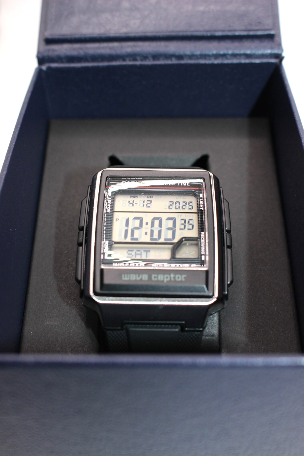 CASIO WAVE CEPTOR WV-59R-1AJF Men’s Watch New in Box Mineral glass World Time
