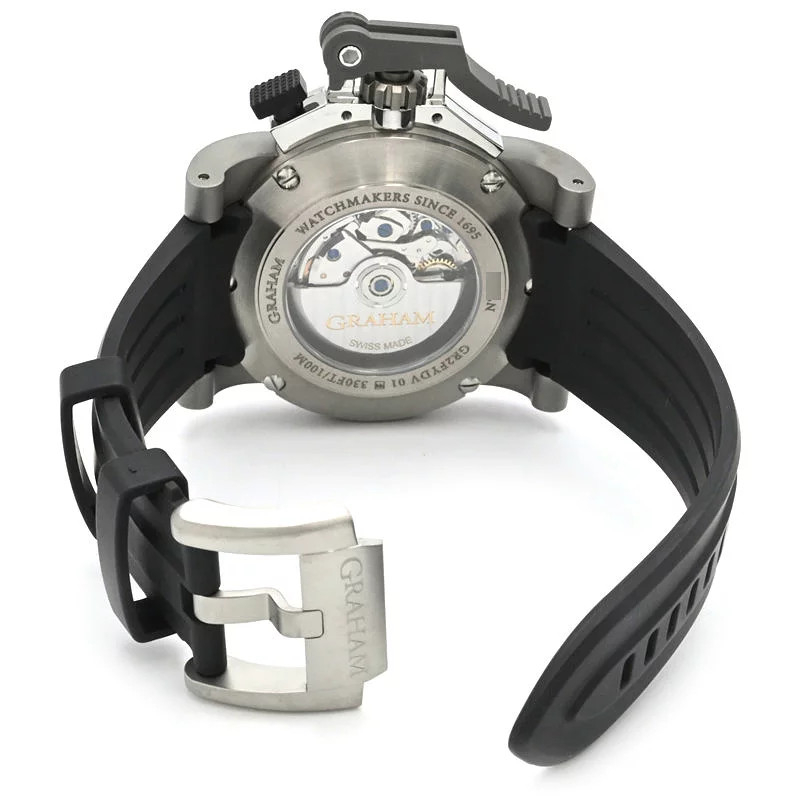 Graham Chronofighter Airwing Over 2OVKT.B09A Titanium Rubber 47mm #CSW201