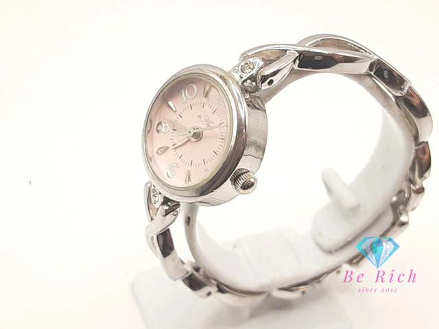 [A1R] Field Work Ara ST 101 Pink Silver Alloy Bracelet Watch [j7v]