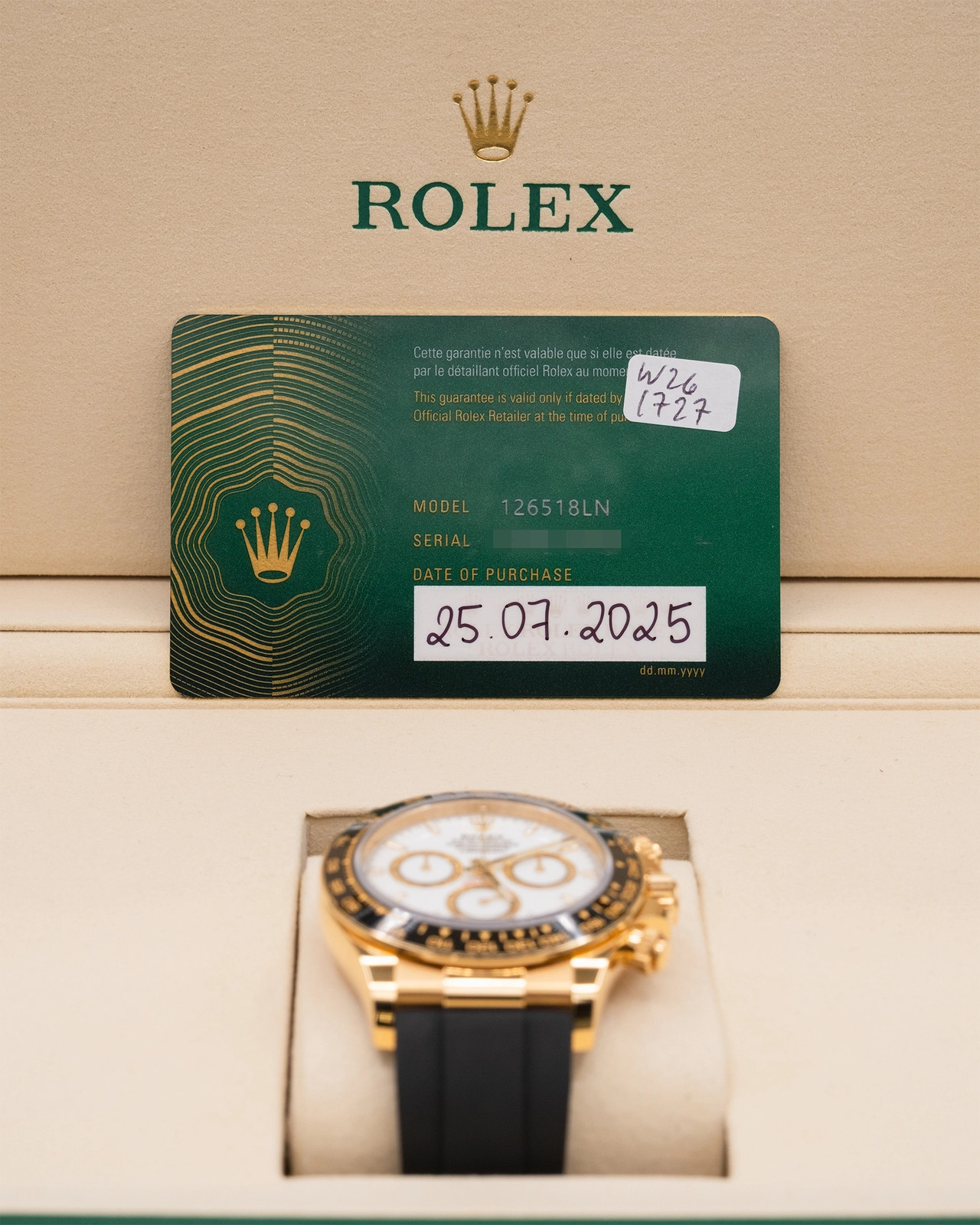 2025 Rolex Daytona White Index Dial Complete