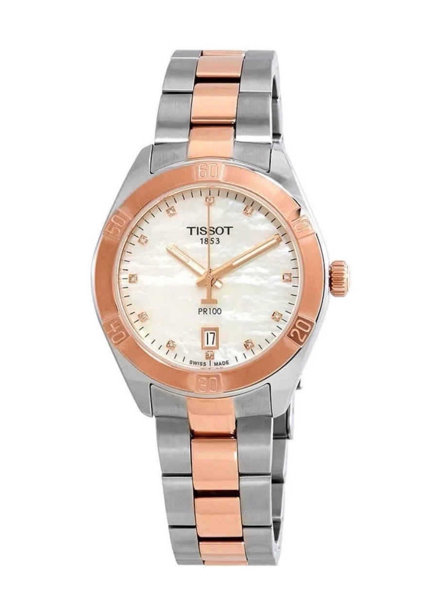New Tissot PR 100 Mother of Pearl Diamond Women’s Watch T101.910.22.116.00