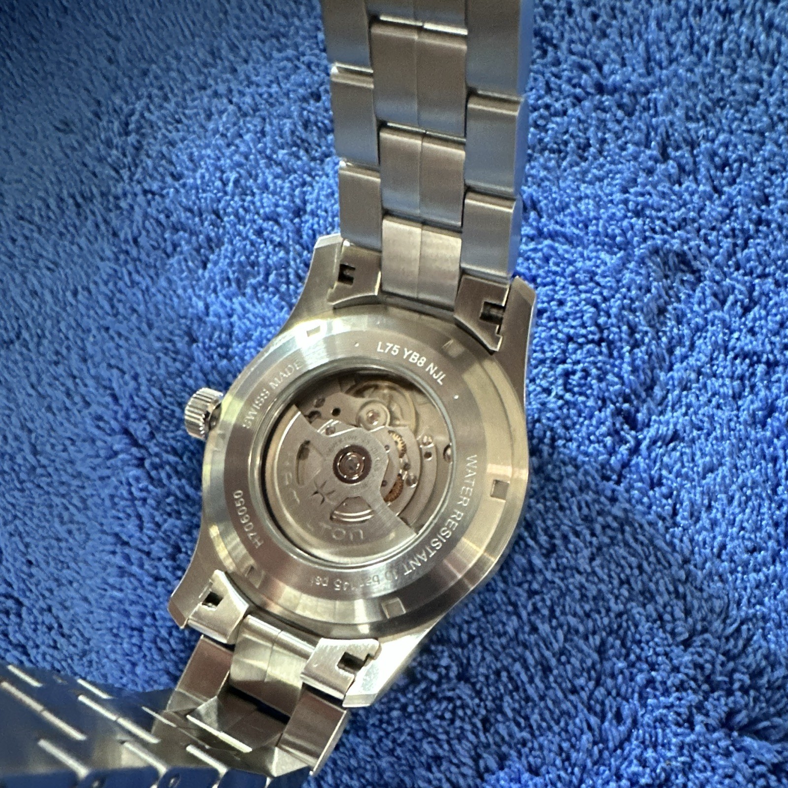 Hamilton Khaki Field Automatic 42mm Black Dial SS Bracelet 100m Box Papers