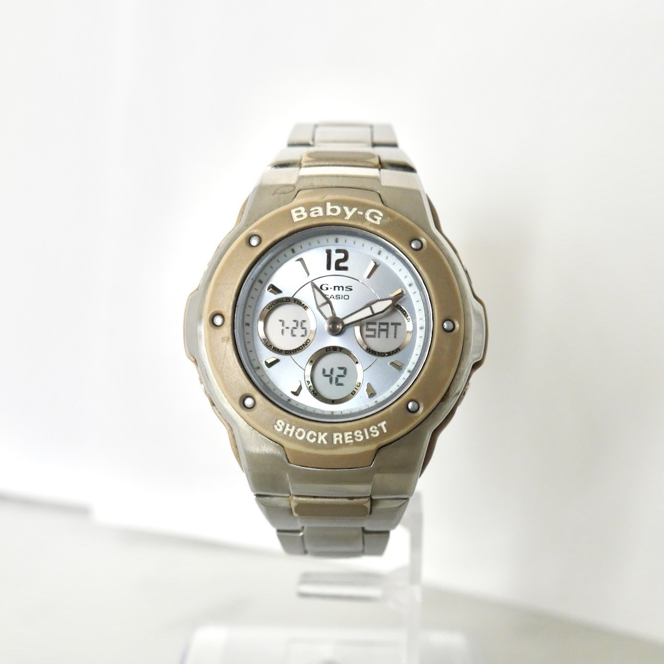 Casio Baby-G G-ms MSG-300D Women’s Watch Light Blue Dial w/ Pouch New Battery