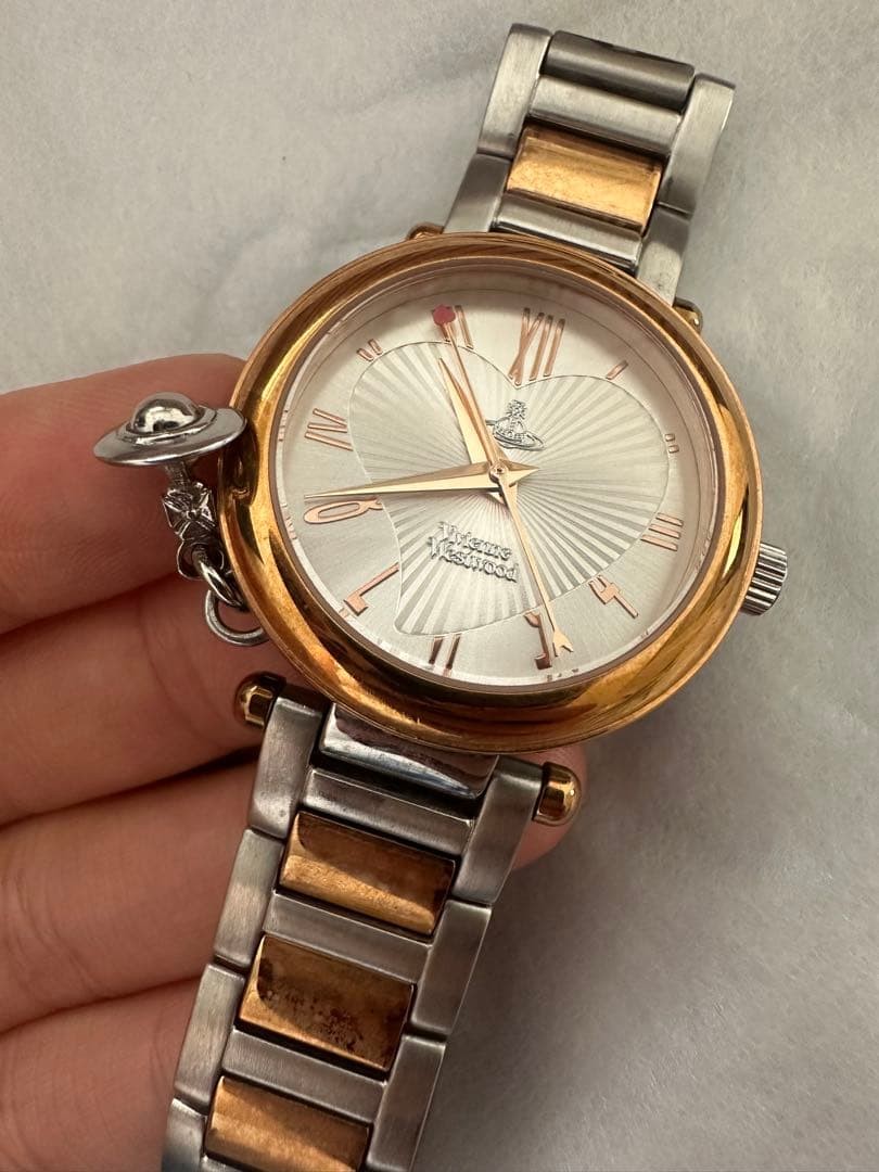 Vivienne Westwood Watch Silver Gold Charm