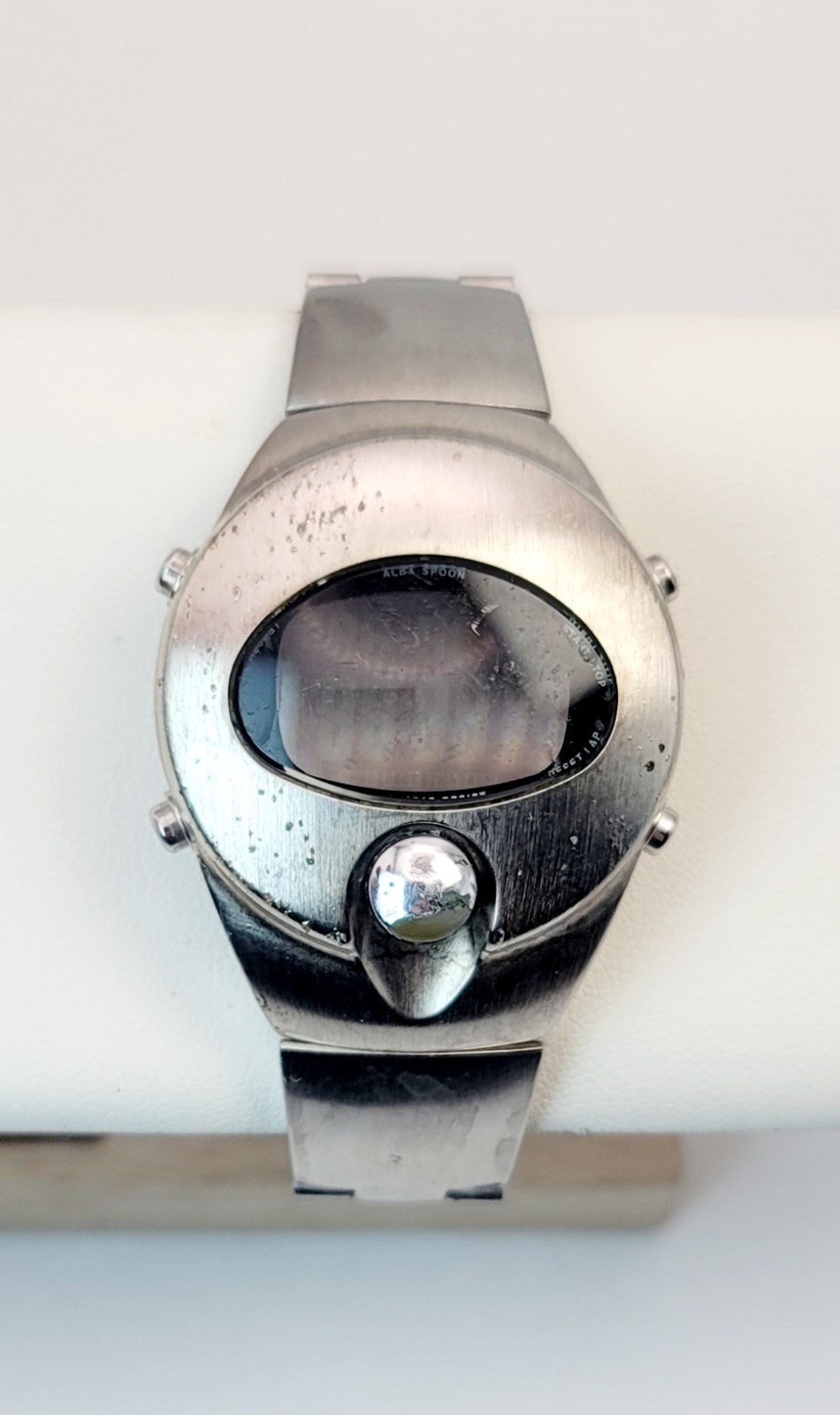 Seiko Alba Spoon W620-4140 Digital Watch Y2K Futuristic Cyberpunk – Parts/Repair