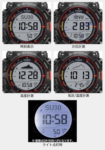 Casio G-Shock Watch MUDMAN Solar Biomass Plastic GW-9500MEC-1JF Men Black