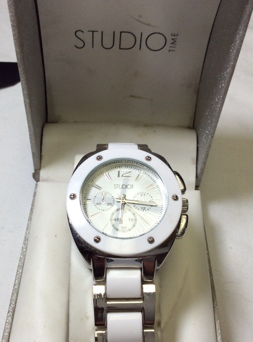 Desirable Studio women watch, new old stock w/box, box shows discolo – L1321