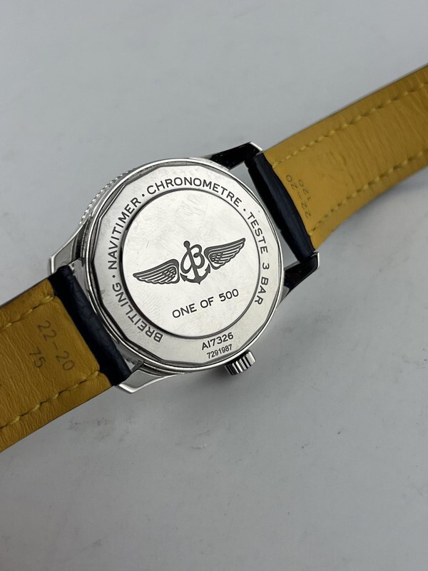 BREITLING CHRONOMETER NAVITIMER AUTOMATIC 41 A17326 TESTE 3 BAR ONE OF 500 WHITE