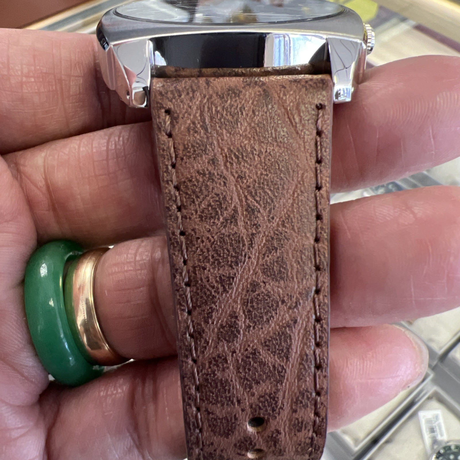 Authentic Seiko Dealer ?Recraft Series Automatic Blue Dial Brown❤️SNKN37!