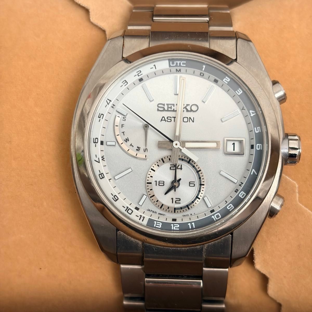 [B1P] SEIKO Astron SBXY009 Silver Titanium Radio Solar Watch [x9p]
