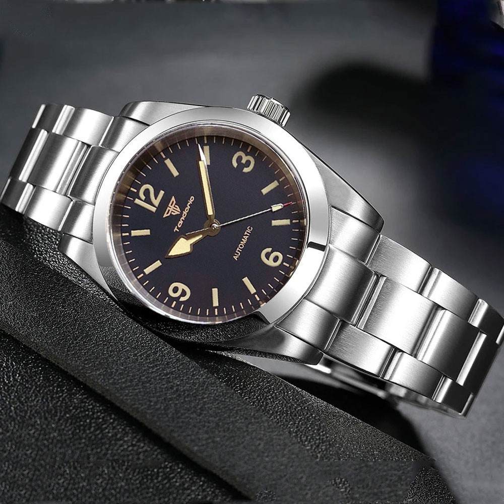 Tandorio 36mm 39mm Cream Black Dial Miyota 8215 Automatic 20ATM Dive Watch Men