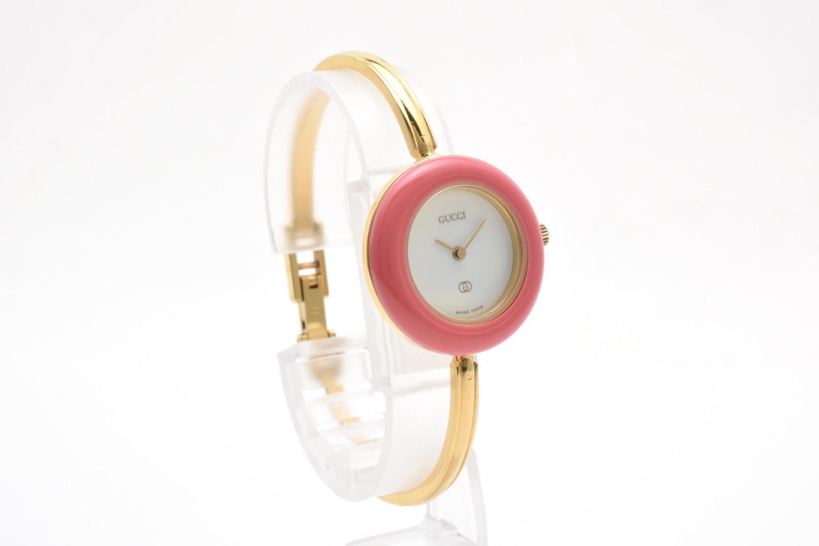 Rare!! GUCCI Change Bezel 11/12.2 1100L Gold Vintage Quartz 12 colors with Box