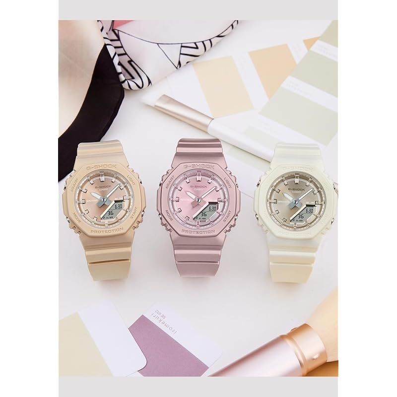 New Casio Wristwatch G Shock Biomass Plastic GMA P2100ST 9AJF Ladies Beige 1