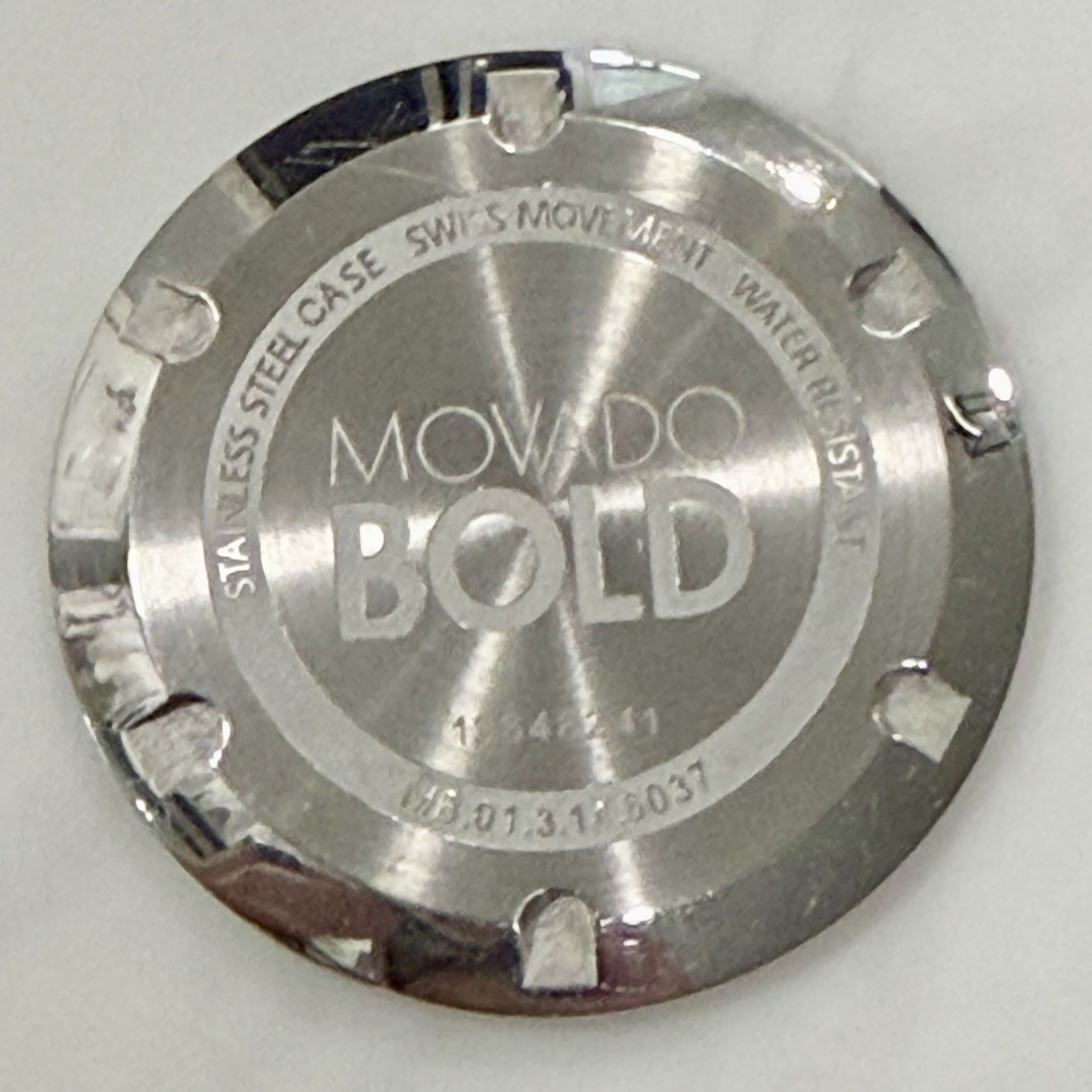 Movado BOLD Dark Blue Ceramic Dark Blue Dial 36mm Watch MB.01.3.14.6037 NEW BATT