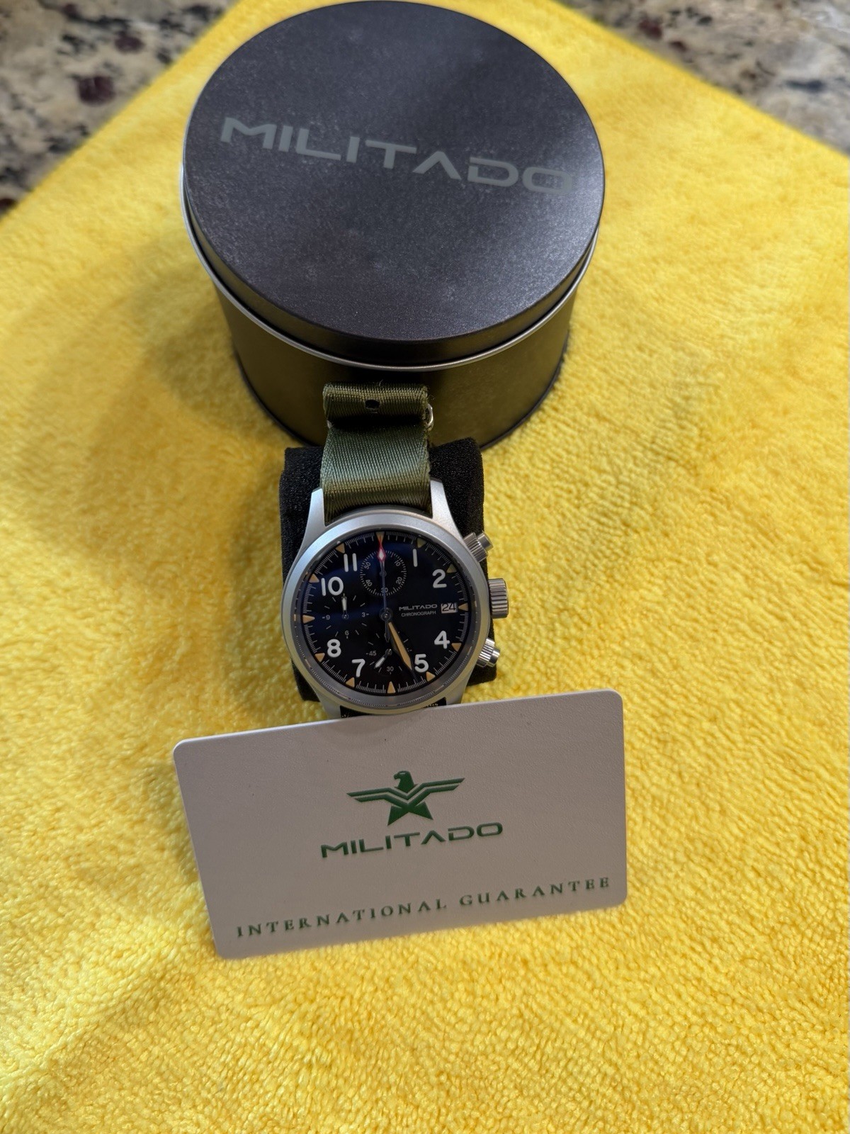 Militado Retro Chronograph ML1868-2 VK67 Date 39mm