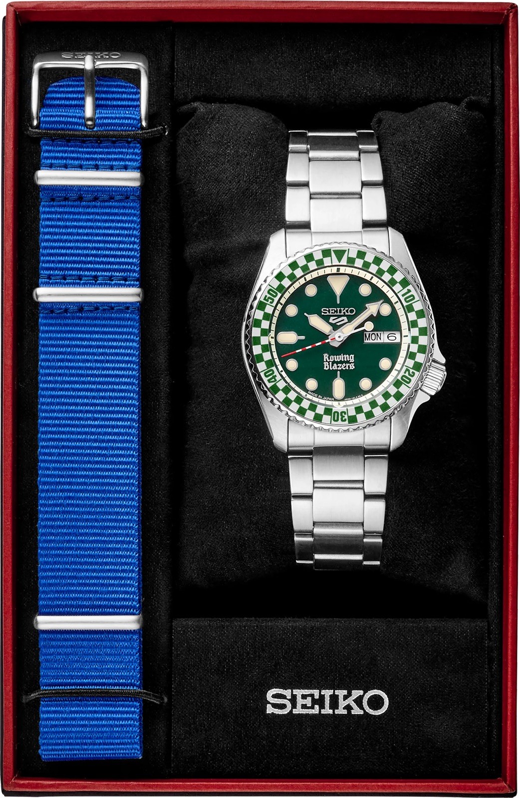 Seiko 5 X Rowing Blazers X Wind Vintage Rally – Green 38mm – SRPM21