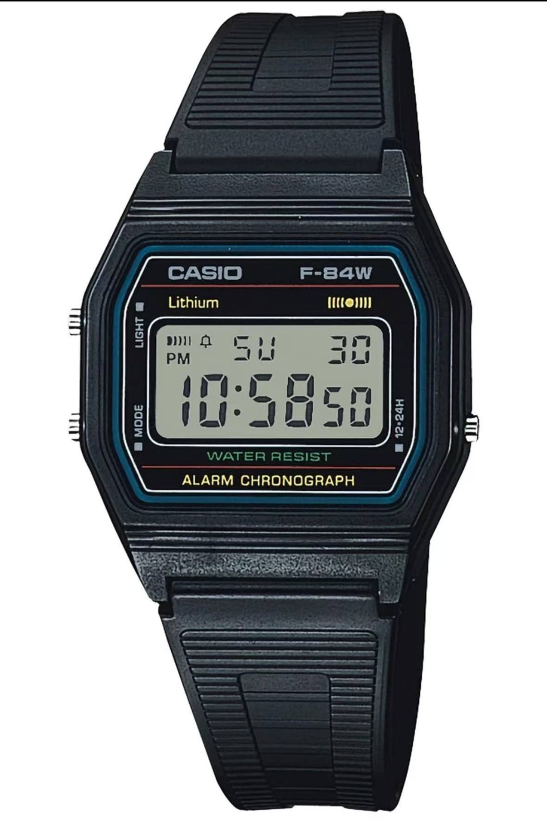 Casio Collection Watch, F-84W-1QJH, Men’s, Black, Authentic Japanese Product
